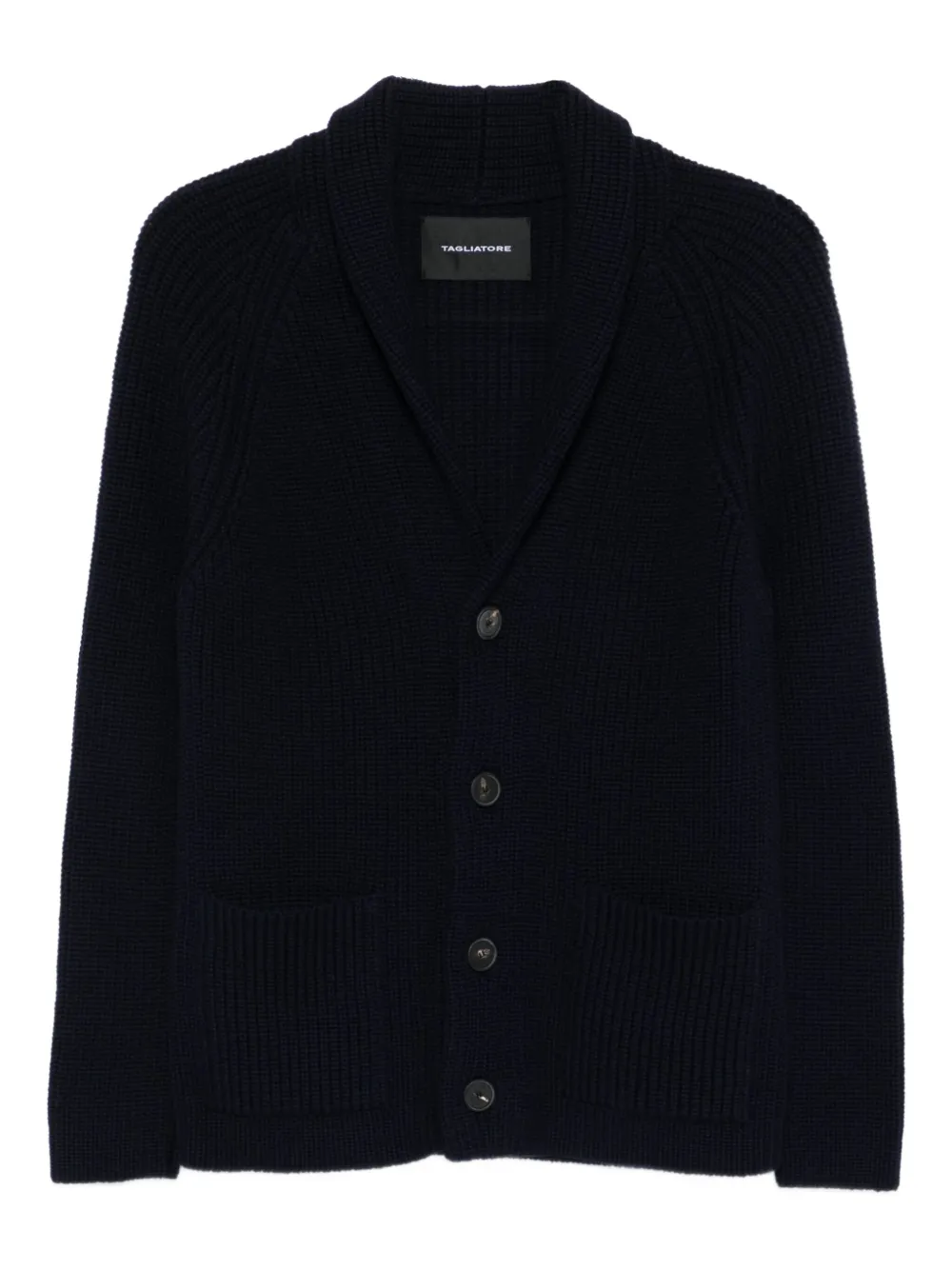 Кардиган с шалевым воротником и накладными карманами TAGLIATORE, синий
Кардиган с шалевым воротником и накладными карманами TAGLIATORE, синий