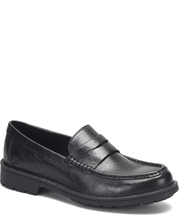 Мужские пенни-лоферы Langley из кожи Born, черный 
Мужские пенни-лоферы Langley из кожи Born, черный