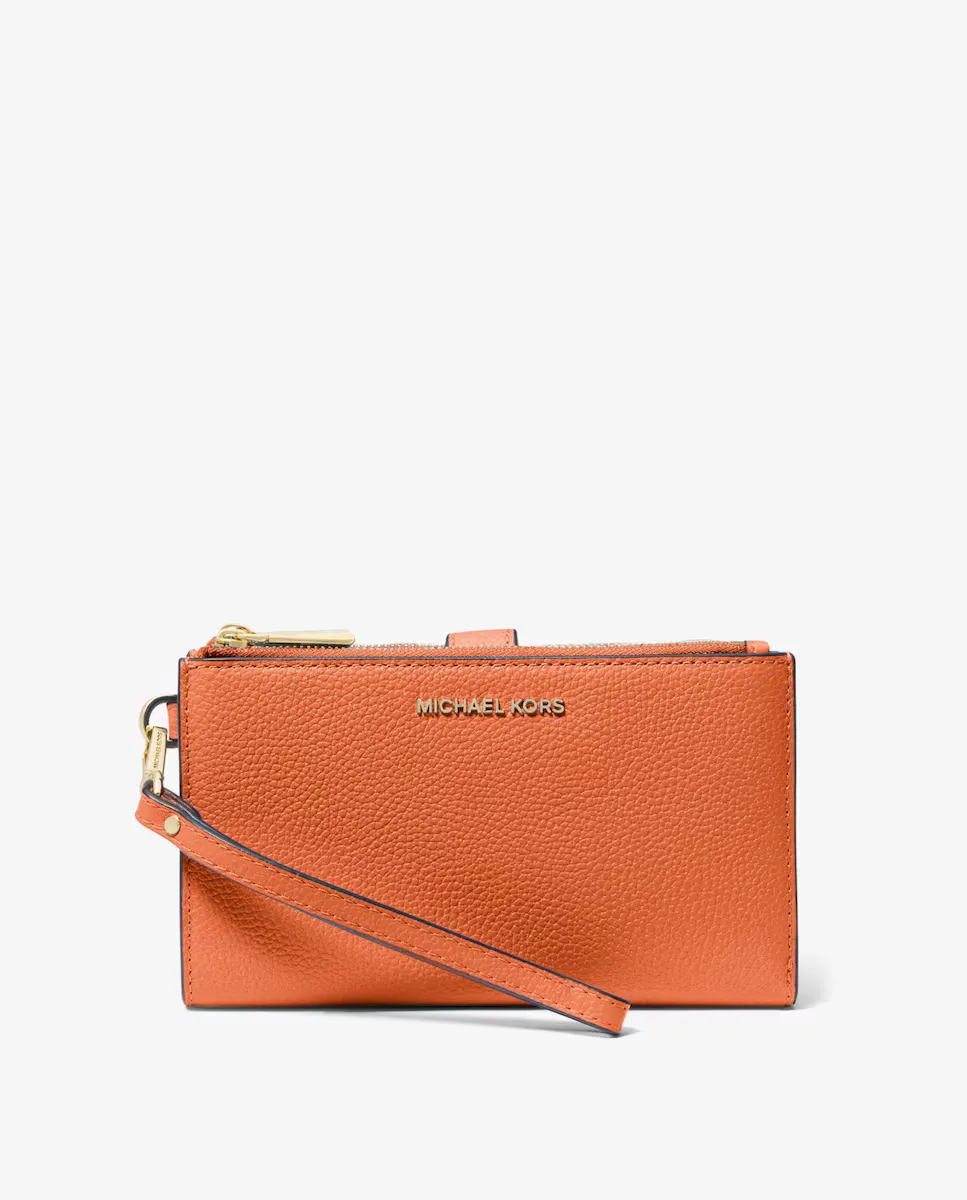 Женский кошелек из зернистой кожи с запястьем Michael Michael Kors, оранжевый
Женский кошелек из зернистой кожи с запястьем Michael Michael Kors, оранжевый
