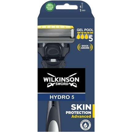Hydro 5 Skin Protection для мужчин Усовершенствованная ручка для бритвы + 1 сменный стержень для лезвия, Wilkinson Sword
Hydro 5 Skin Protection для мужчин Усовершенствованная ручка для бритвы + 1 сменный стержень для лезвия, Wilkinson Sword