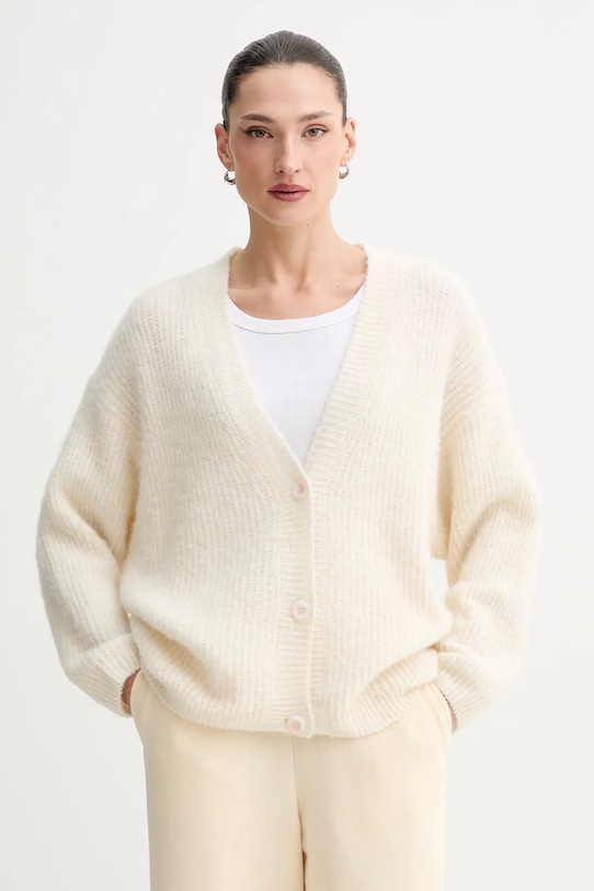 Кардиган из шерсти American Vintage, бежевый
Кардиган из шерсти American Vintage, бежевый