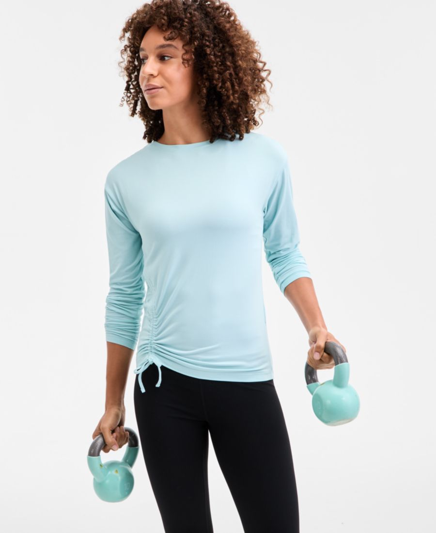 Женская свободная блузка с боковыми сборками, эксклюзивно для Macy's ID Ideology, Blue Seafoam
Женская свободная блузка с боковыми сборками, эксклюзивно для Macy's ID Ideology, Blue Seafoam