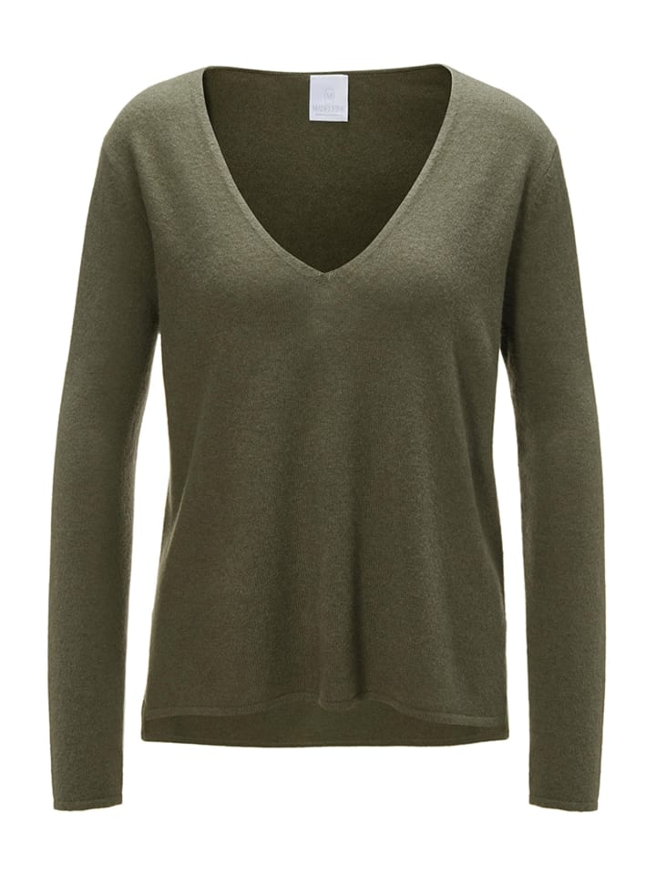MADELEINE Кашемировый свитер с V-образным вырезом цвета хаки
MADELEINE Кашемировый свитер с V-образным вырезом цвета хаки