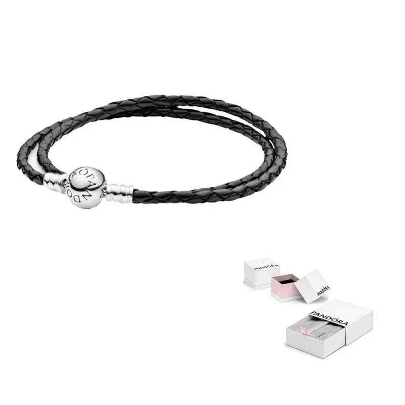 Pandora Женский браслет Black Leather Double Loop
Pandora Женский браслет Black Leather Double Loop