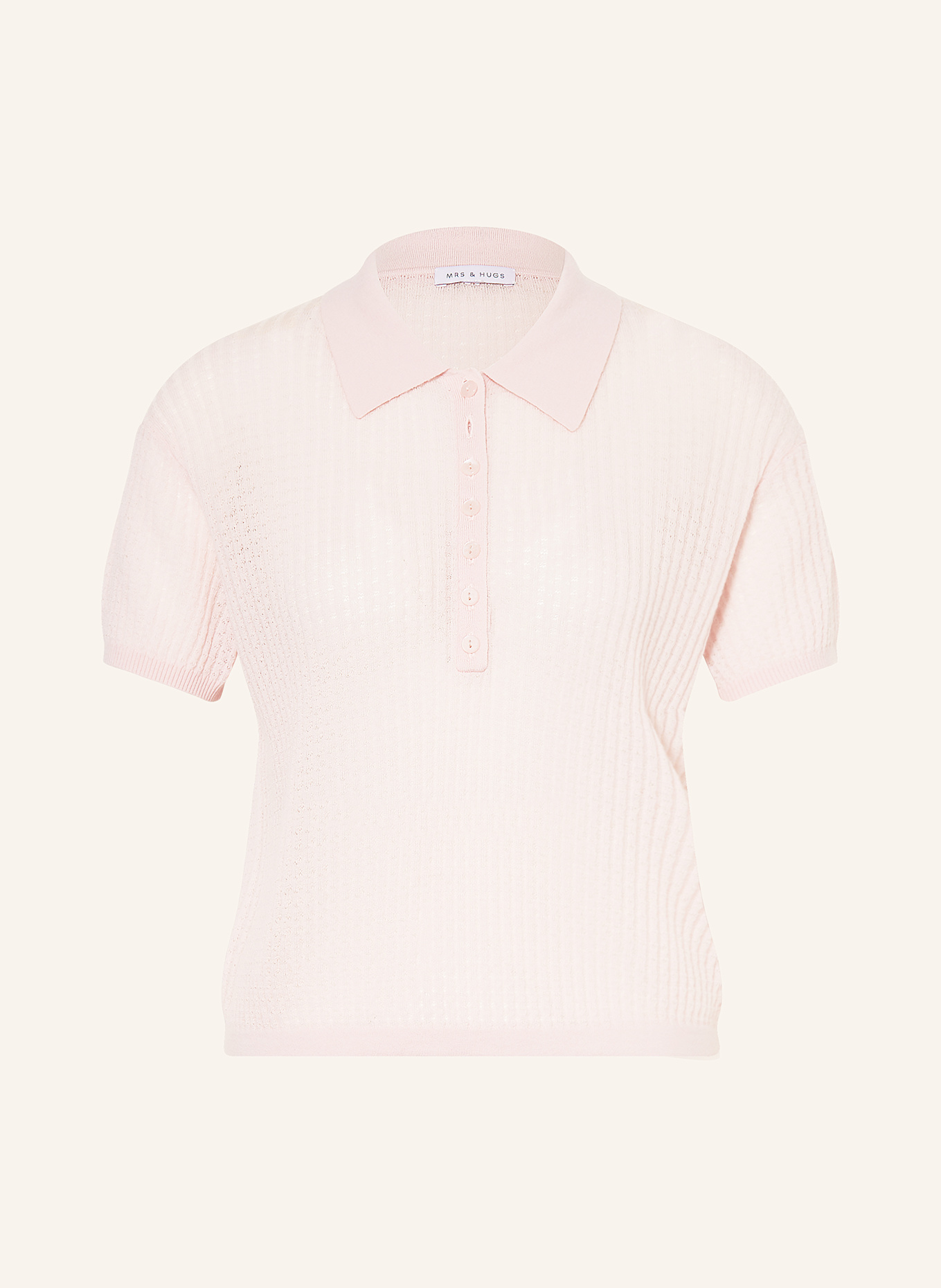 Трикотажная рубашка-поло с кашемиром Mrs & Hugs, розовый
Трикотажная рубашка-поло с кашемиром Mrs & Hugs, розовый
