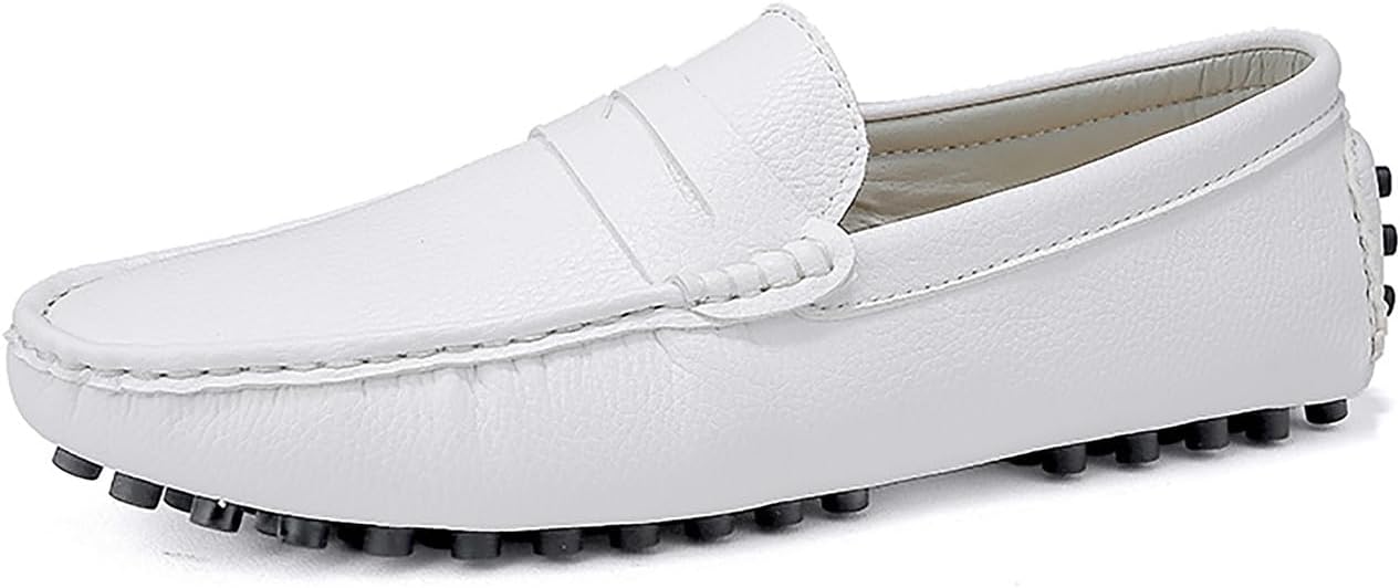 Мужские лоферы Santimon Loafers, повседневные кожаные слипоны, модные легкие туфли и прогулок для мужчин, белый
Мужские лоферы Santimon Loafers, повседневные кожаные слипоны, модные легкие туфли и прогулок для мужчин, белый