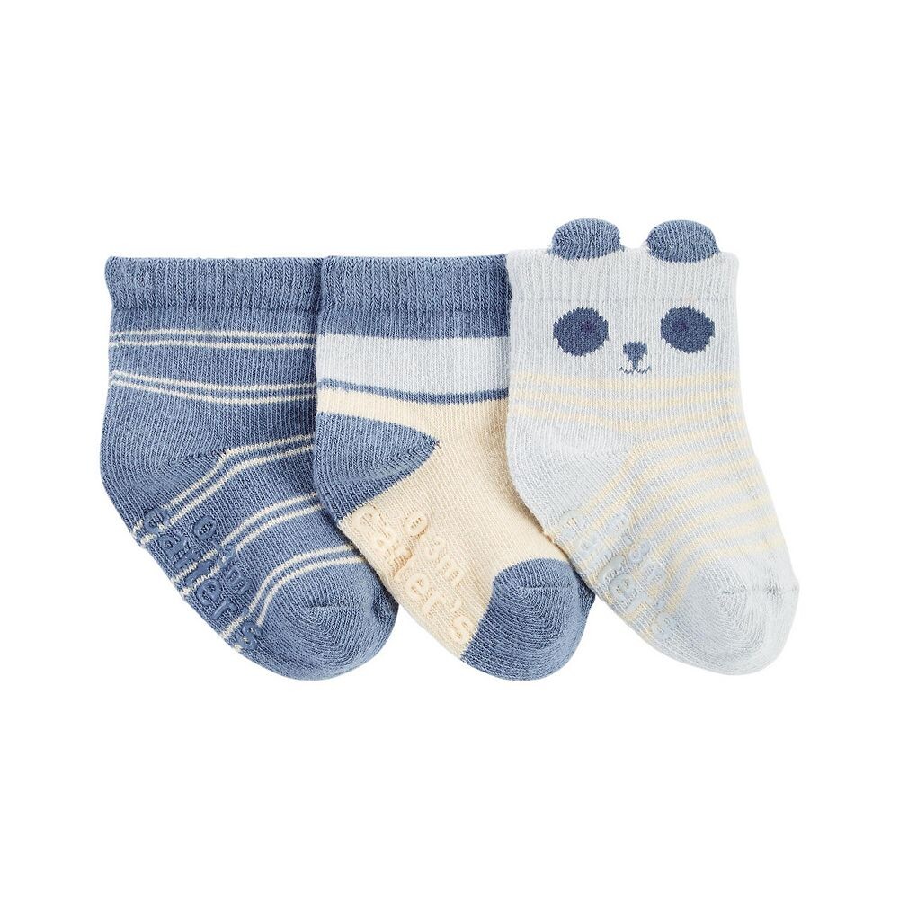 Комплект из трех носков с пандой и полосками Baby Carter's, мультиколор
Комплект из трех носков с пандой и полосками Baby Carter's, мультиколор