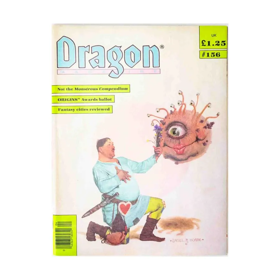 Журнал #156 "Outrageous Magical Items, Not Necessarily the Monstrous Compendium", Dragon Magazine (UK Edition) #151 - #200
Журнал #156 "Outrageous Magical Items, Not Necessarily the Monstrous Compendium", Dragon Magazine (UK Edition) #151 - #200