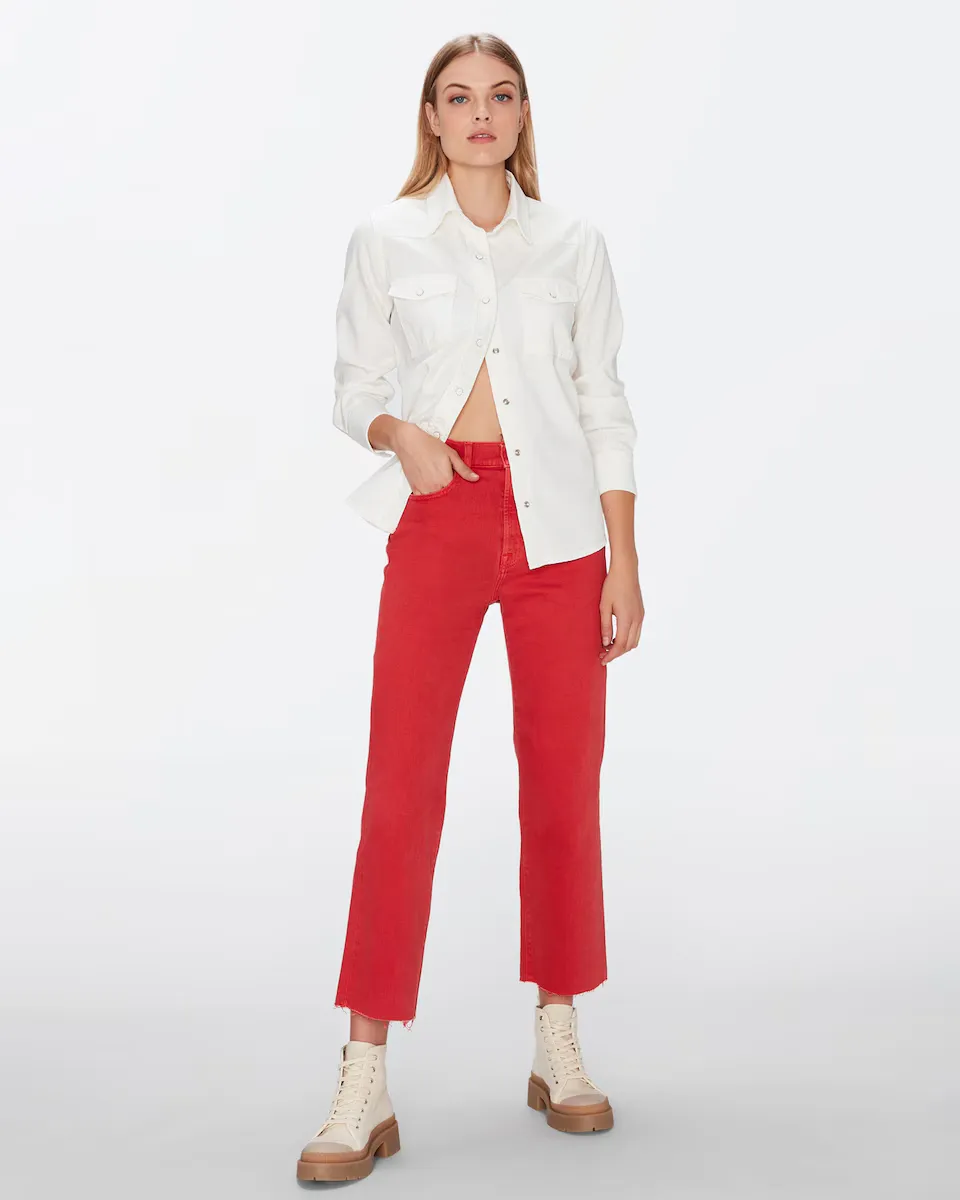 Женские прямые джинсы Logan Stovepipe с высокой посадкой длиной до щиколотки 7 For all mankind, красный
Женские прямые джинсы Logan Stovepipe с высокой посадкой длиной до щиколотки 7 For all mankind, красный