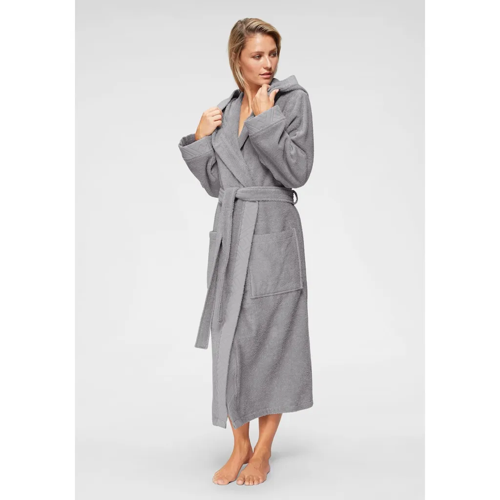Женский халат my home Livia, идеальный для сауны и спа, гостиничный халат, 1 шт., с узорной каймой, длинный женский халат, 100% хлопок, размеры XS-2XL My Home, серый
Женский халат my home Livia, идеальный для сауны и спа, гостиничный халат, 1 шт., с узорной каймой, длинный женский халат, 100% хлопок, размеры XS-2XL My Home, серый