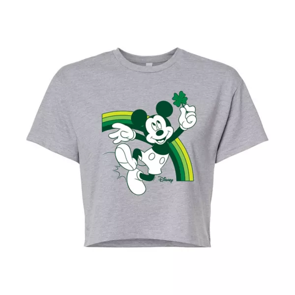 Укороченная зеленая футболка с рисунком Микки Мауса для юниоров Disney, серый
Укороченная зеленая футболка с рисунком Микки Мауса для юниоров Disney, серый
