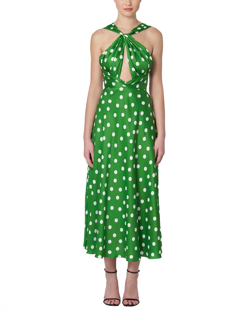Платье Carolina Herrera Twisted Halter Neck из смесового шелка длиной до колена, зеленый
Платье Carolina Herrera Twisted Halter Neck из смесового шелка длиной до колена, зеленый
