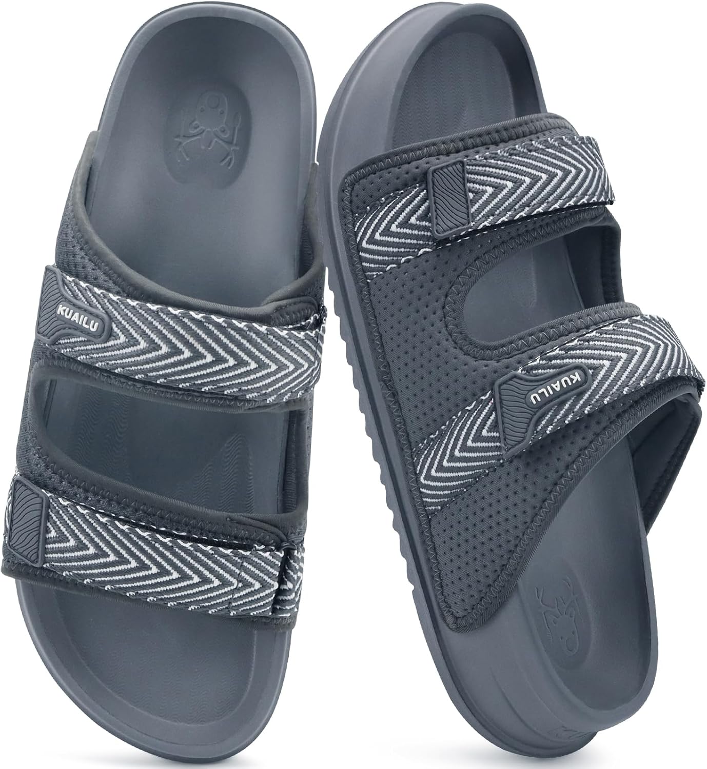 Мужские повседневные сандалии KuaiLu с удобной ортопедической поддержкой свода стопы, летние пляжные прогулочные тапочки с мягкой подошвой, на молнии, для дома и улицы, серый
Мужские повседневные сандалии KuaiLu с удобной ортопедической поддержкой свода стопы, летние пляжные прогулочные тапочки с мягкой подошвой, на молнии, для дома и улицы, серый