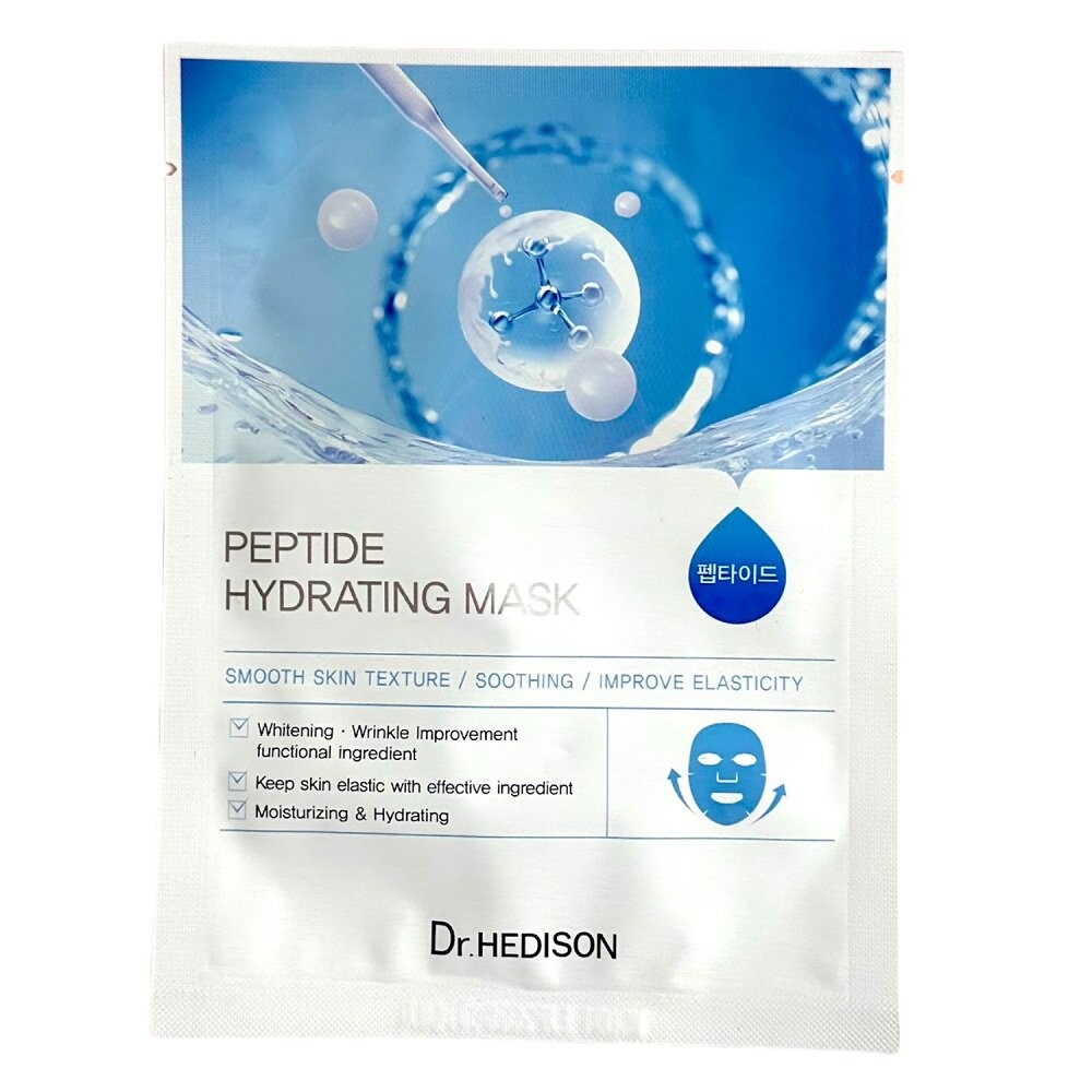 Dr.HEDISON, Peptide Hydrating Mask, Увлажняющая пептидная маска в листе
Dr.HEDISON, Peptide Hydrating Mask, Увлажняющая пептидная маска в листе