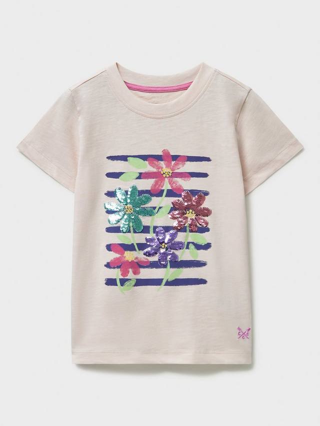 Детская хлопковая футболка с пайетками и принтом Crew Clothing, Pastel Pink/Multi
Детская хлопковая футболка с пайетками и принтом Crew Clothing, Pastel Pink/Multi