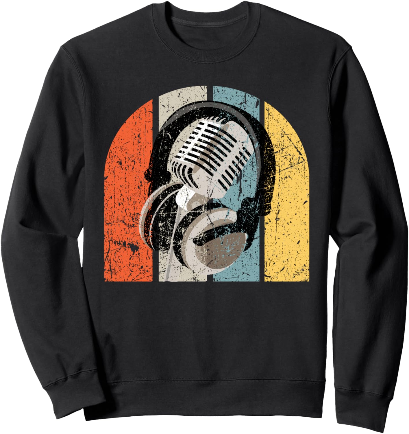 Винтажные наушники и микрофон. Подкаст. Ретро винтажная толстовка с изображением наушников, черная Creator Headset Style
Винтажные наушники и микрофон. Подкаст. Ретро винтажная толстовка с изображением наушников, черная Creator Headset Style