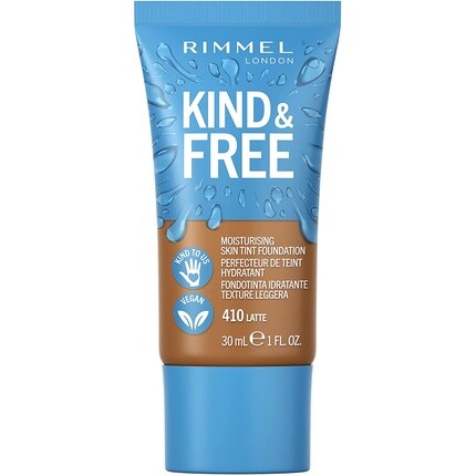 Kind + Free Moisturizing Skin Tint Foundation Latte 410, Rimmel
Kind + Free Moisturizing Skin Tint Foundation Latte 410, Rimmel