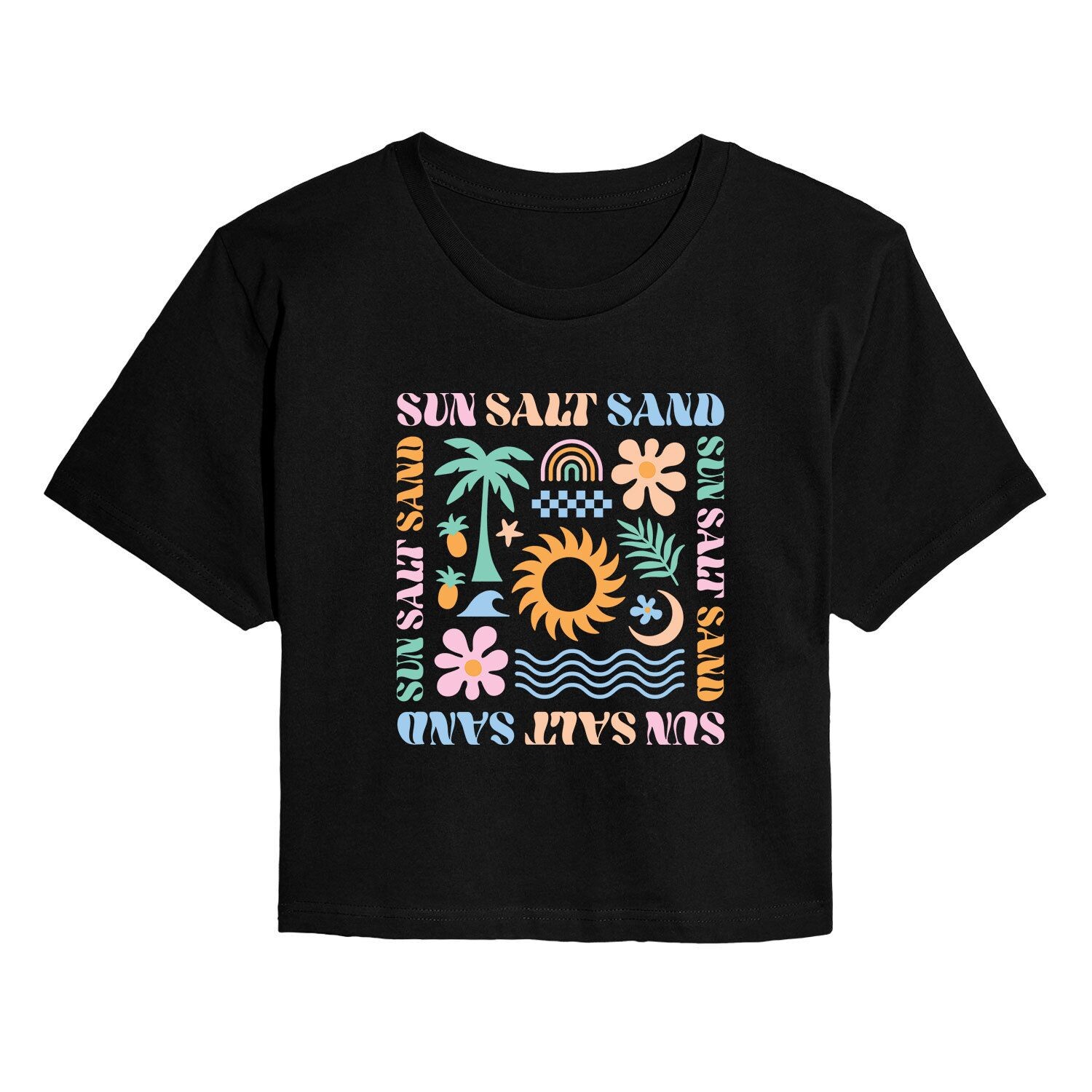 Укороченная футболка с рисунком Sun Salt Sand Icons для юниоров Licensed Character
Укороченная футболка с рисунком Sun Salt Sand Icons для юниоров Licensed Character