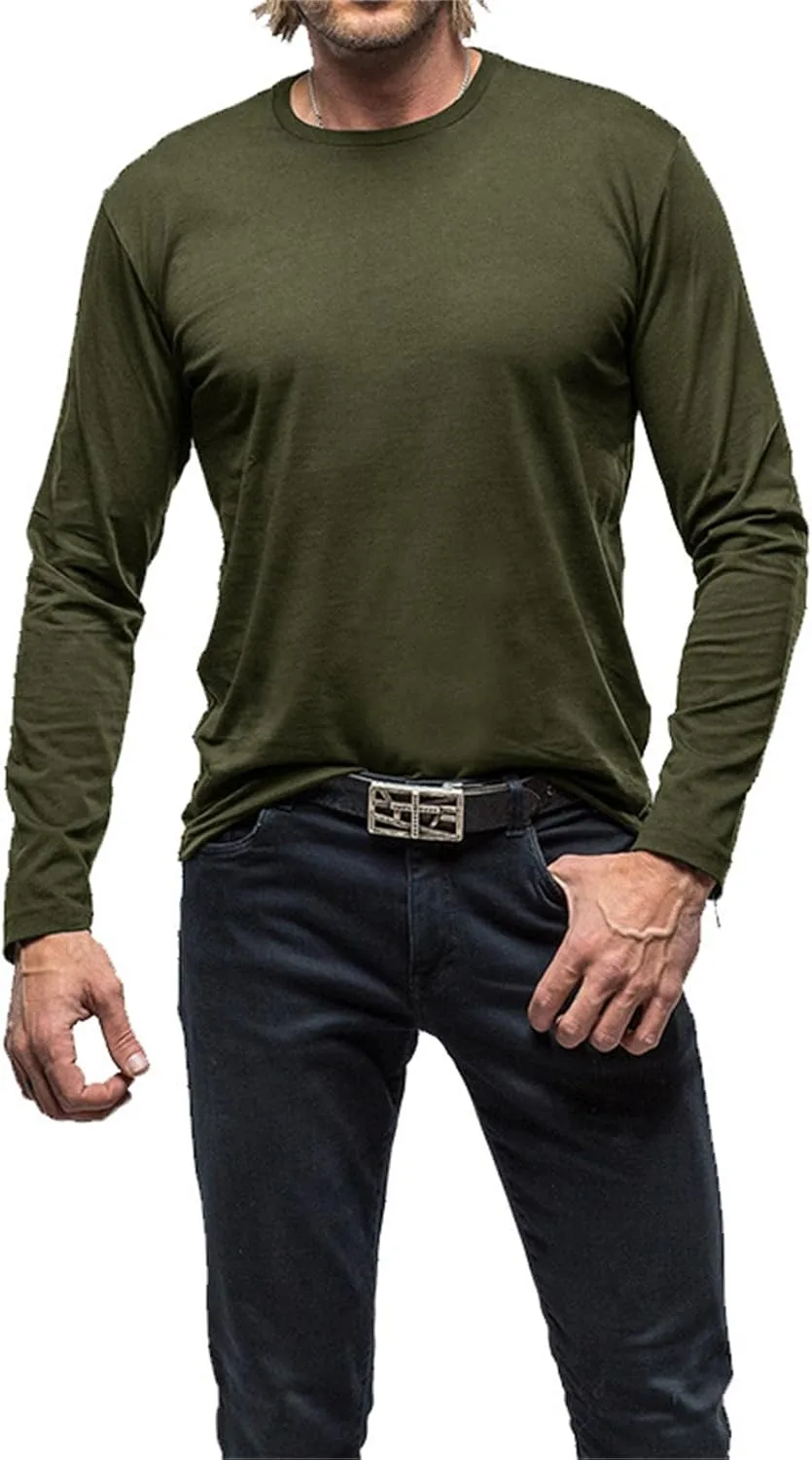 Мужская футболка с длинным рукавом и круглым вырезом, хлопок, приталенная evzosrz
Мужская футболка с длинным рукавом и круглым вырезом, хлопок, приталенная evzosrz