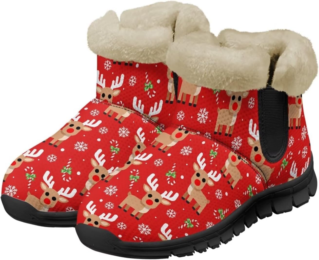 Зимние ботинки для женщин и мужчин с меховой подкладкой, противоскользящие, удобные, теплые, зимние ботинки Noprintge, Christmas Reindeer
Зимние ботинки для женщин и мужчин с меховой подкладкой, противоскользящие, удобные, теплые, зимние ботинки Noprintge, Christmas Reindeer