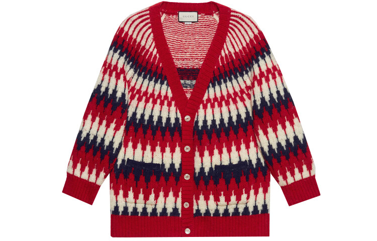 Свитер мужской красный Gucci, красный 
Свитер мужской красный Gucci, красный