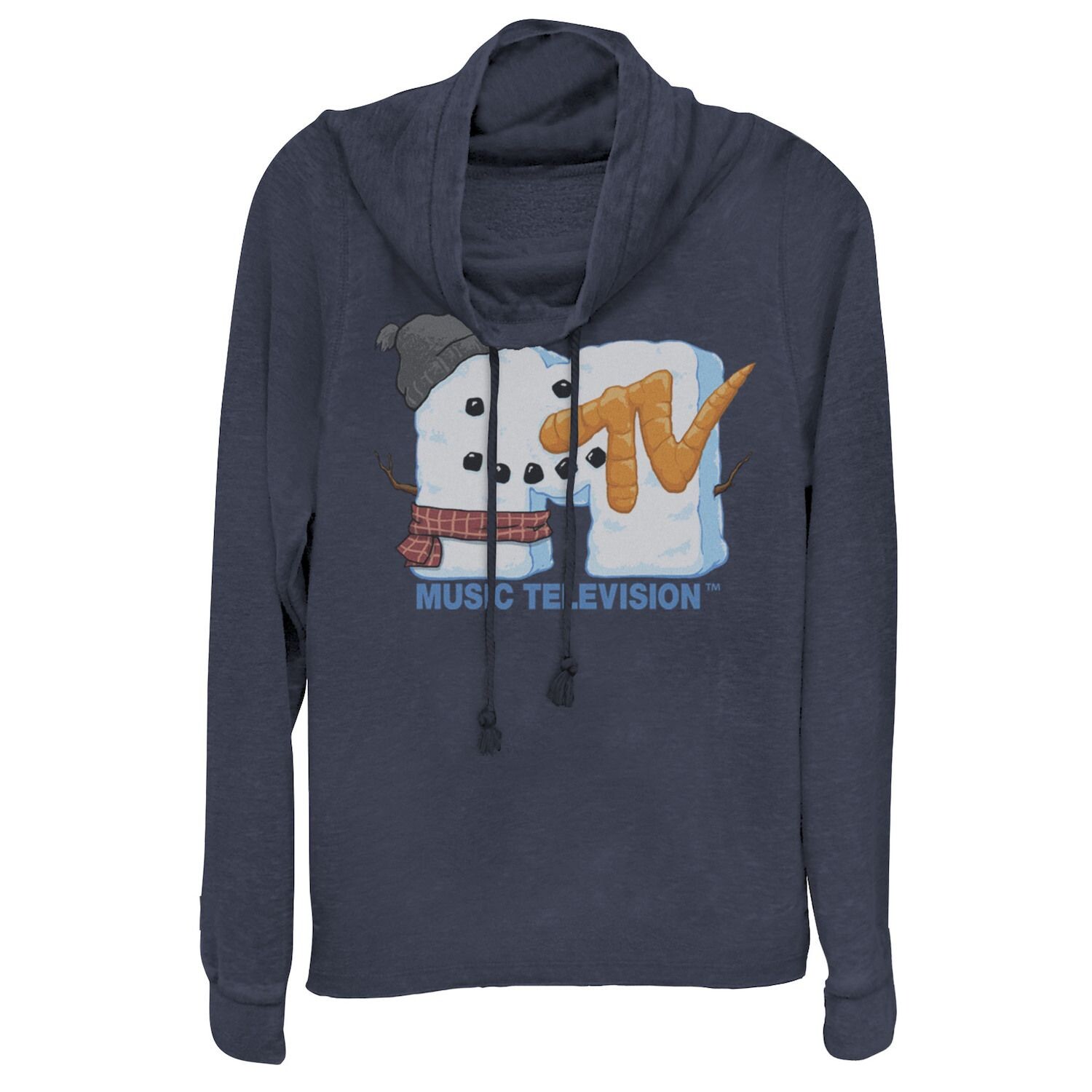 Пуловер с воротником-хомутом и логотипом MTV Happy Snowman для юниоров Licensed Character 
Пуловер с воротником-хомутом и логотипом MTV Happy Snowman для юниоров Licensed Character