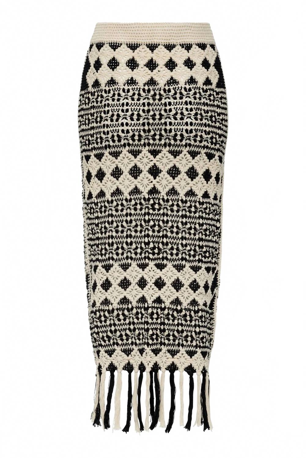 Женская юбка крючком в черно-кремовом цвете Carolina K, Black Cream
Женская юбка крючком в черно-кремовом цвете Carolina K, Black Cream