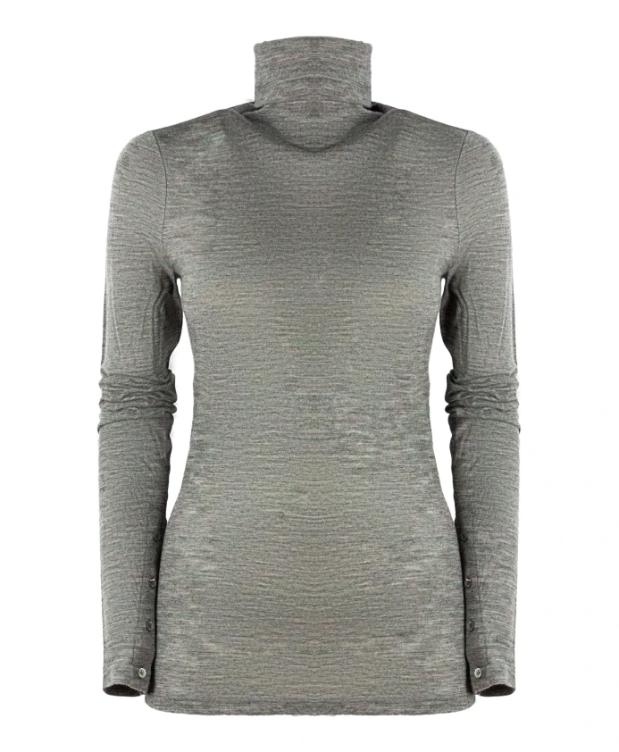 Топ с высоким воротником Semicouture, серый
Топ с высоким воротником Semicouture, серый