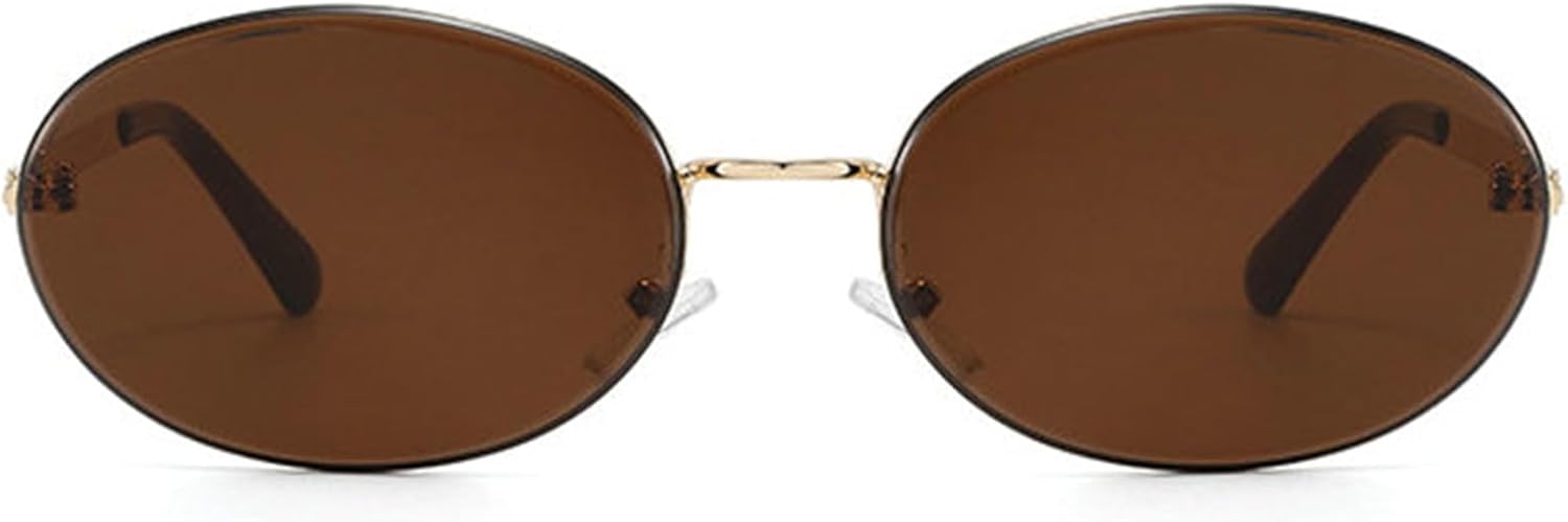 Женские солнцезащитные очки Helena Fashion без оправы овальной формы, роскошная металлическая оправа 90-х годов, мужские классические винтажные круглые очки с защитой от УФ-излучения UV400, C2
Женские солнцезащитные очки Helena Fashion без оправы овальной формы, роскошная металлическая оправа 90-х годов, мужские классические винтажные круглые очки с защитой от УФ-излучения UV400, C2