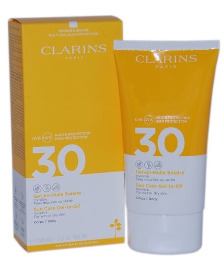 Солнцезащитный гель-масло для загара для тела, SPF 30, 150 мл Clarins
Солнцезащитный гель-масло для загара для тела, SPF 30, 150 мл Clarins