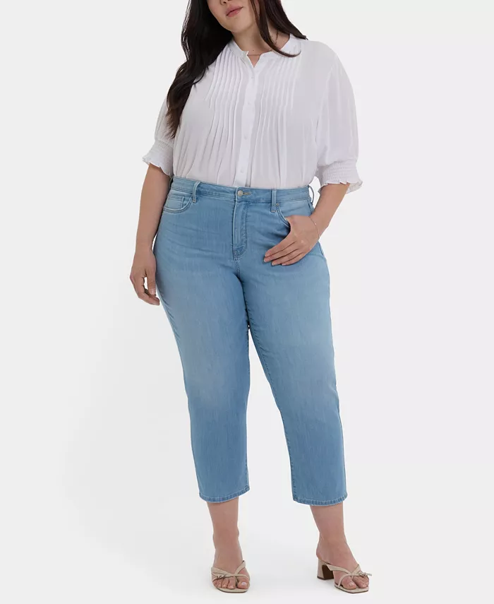 Укороченные джинсы Piper свободного кроя больших размеров NYDJ, синий
Укороченные джинсы Piper свободного кроя больших размеров NYDJ, синий