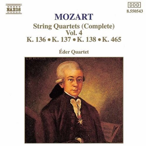 CD диск Mozart / Eder Quartet: String Quartets 136-138 & 465
CD диск Mozart / Eder Quartet: String Quartets 136-138 & 465