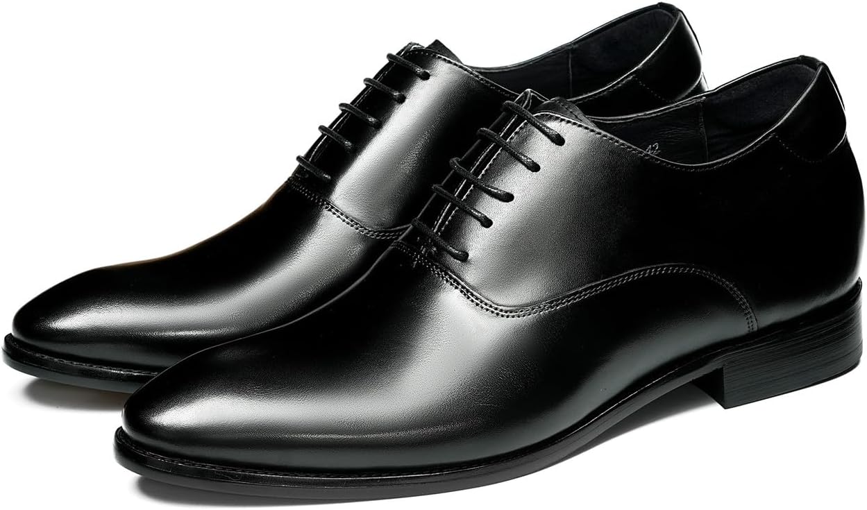 Мужские оксфорды Santimon - формальная обувь из кожи высокого качества, с подошвой Goodyear, кожаной подошвой с резиновым каблуком, элегантные с заостренным носком и шнуровкой, для работы, свадьбы и банкетов, черный
Мужские оксфорды Santimon - формальная обувь из кожи высокого качества, с подошвой Goodyear, кожаной подошвой с резиновым каблуком, элегантные с заостренным носком и шнуровкой, для работы, свадьбы и банкетов, черный