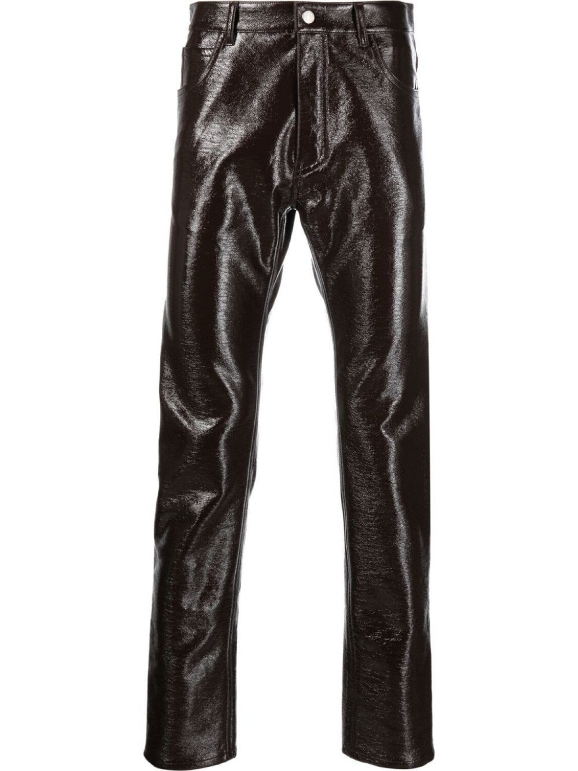 Courrèges глянцевые брюки скинни, коричневый
Courrèges глянцевые брюки скинни, коричневый