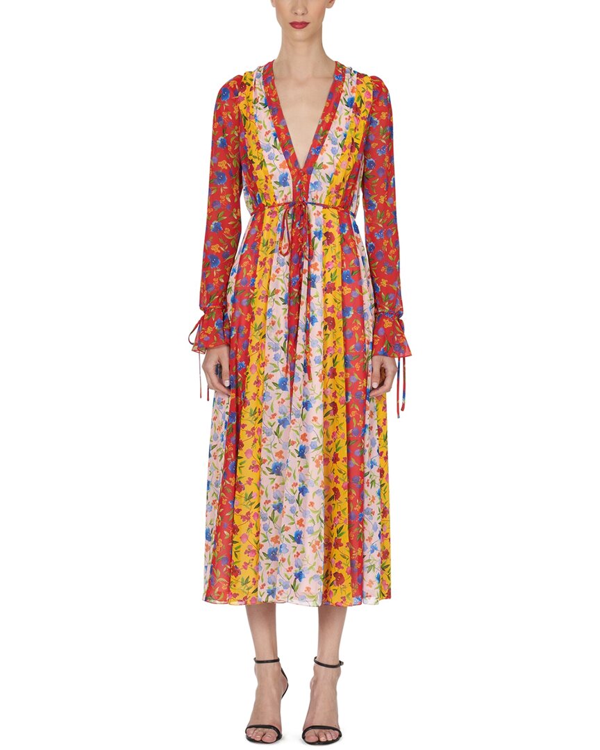 Платье миди Carolina Herrera с V-образным вырезом, розовый
Платье миди Carolina Herrera с V-образным вырезом, розовый