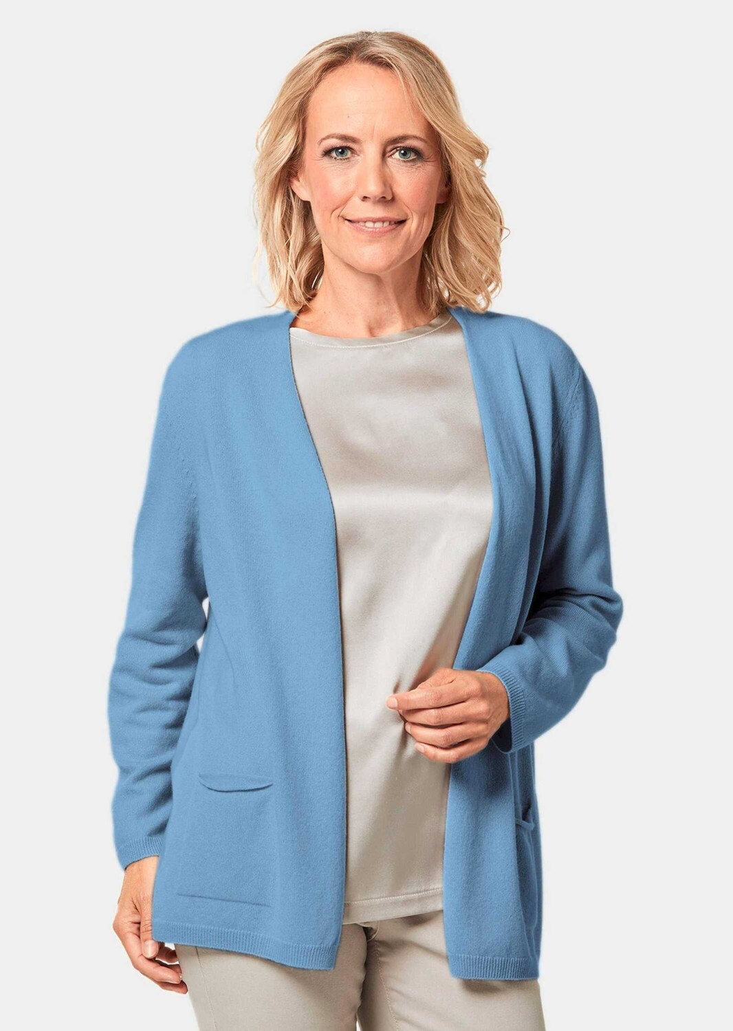 Кардиган GOLDNER Kaschmir Longstrickjacke, цвет himmelblau
Кардиган GOLDNER Kaschmir Longstrickjacke, цвет himmelblau