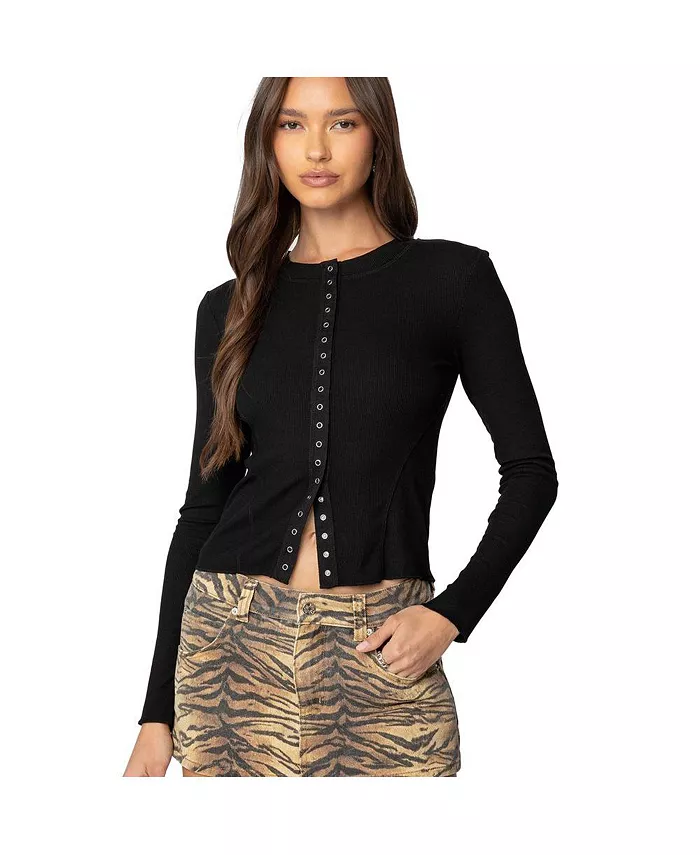 Женская блузка Gladys на пуговицах Edikted, черный
Женская блузка Gladys на пуговицах Edikted, черный