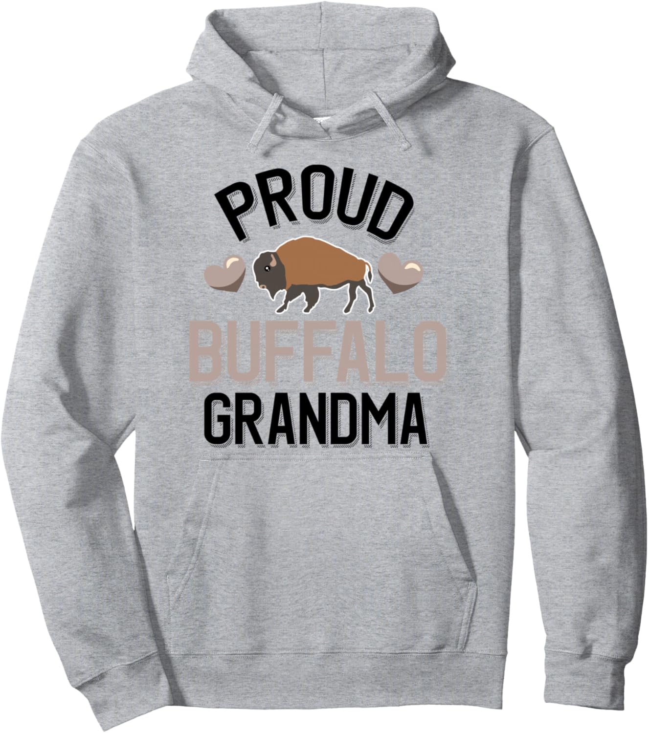 Толстовка с надписью «Гордая бабушка из Буффало» Love Buffalo Apparel, серый
Толстовка с надписью «Гордая бабушка из Буффало» Love Buffalo Apparel, серый