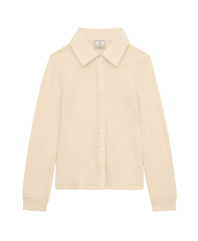 Хлопковая рубашка Кэти Ines De La Fressange Paris, бежевый
Хлопковая рубашка Кэти Ines De La Fressange Paris, бежевый