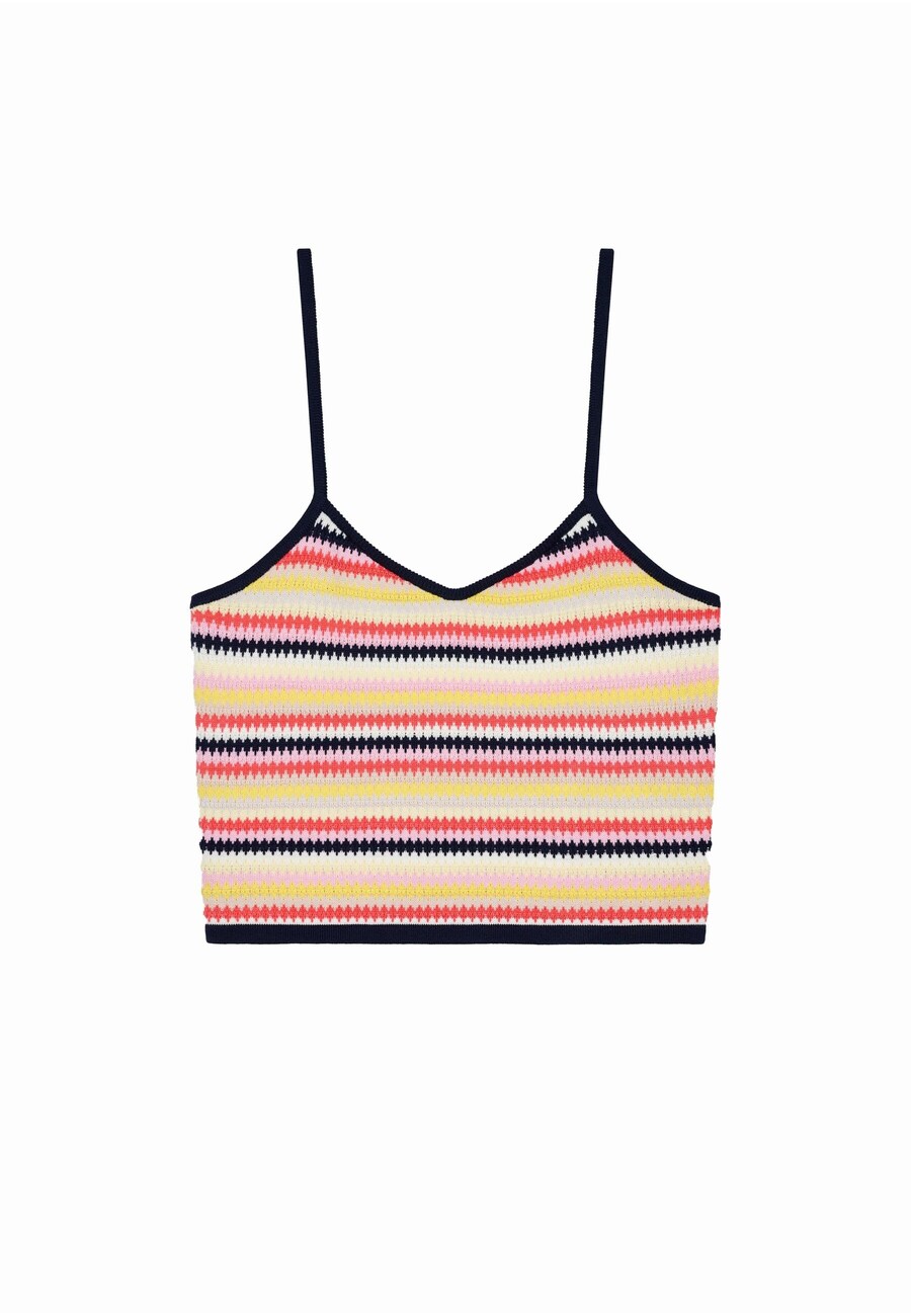 Вязаный топ OH APRIL Feijoa, разноцветный 
Вязаный топ OH APRIL Feijoa, разноцветный