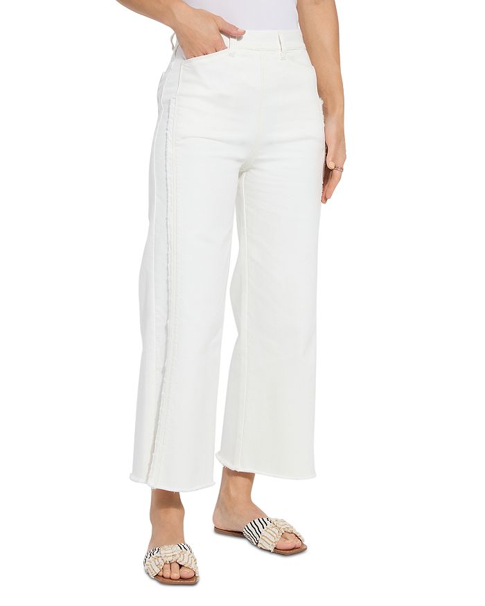 Ноа Высокие укороченные джинсы с широкими штанинами и бахромой в цвете экрю белый Lyssé, белый
Ноа Высокие укороченные джинсы с широкими штанинами и бахромой в цвете экрю белый Lyssé, белый