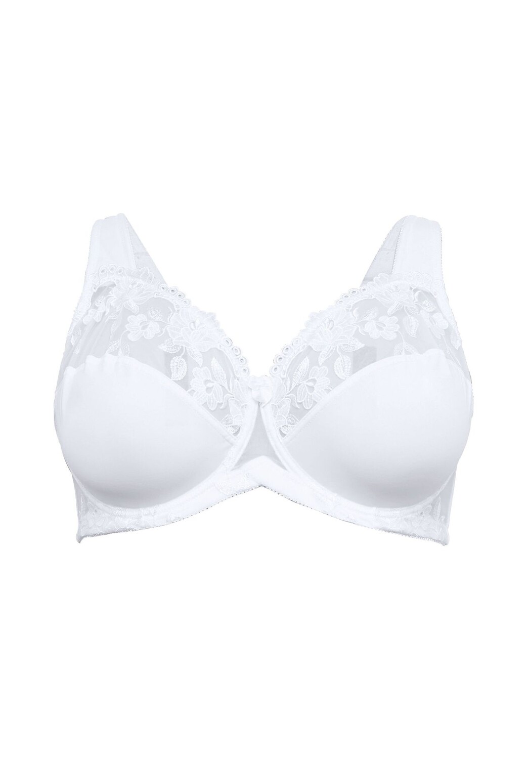 Бюстгальтер на косточках со слегка прозрачным кружевом sheego, цвет Weiß B
Бюстгальтер на косточках со слегка прозрачным кружевом sheego, цвет Weiß B