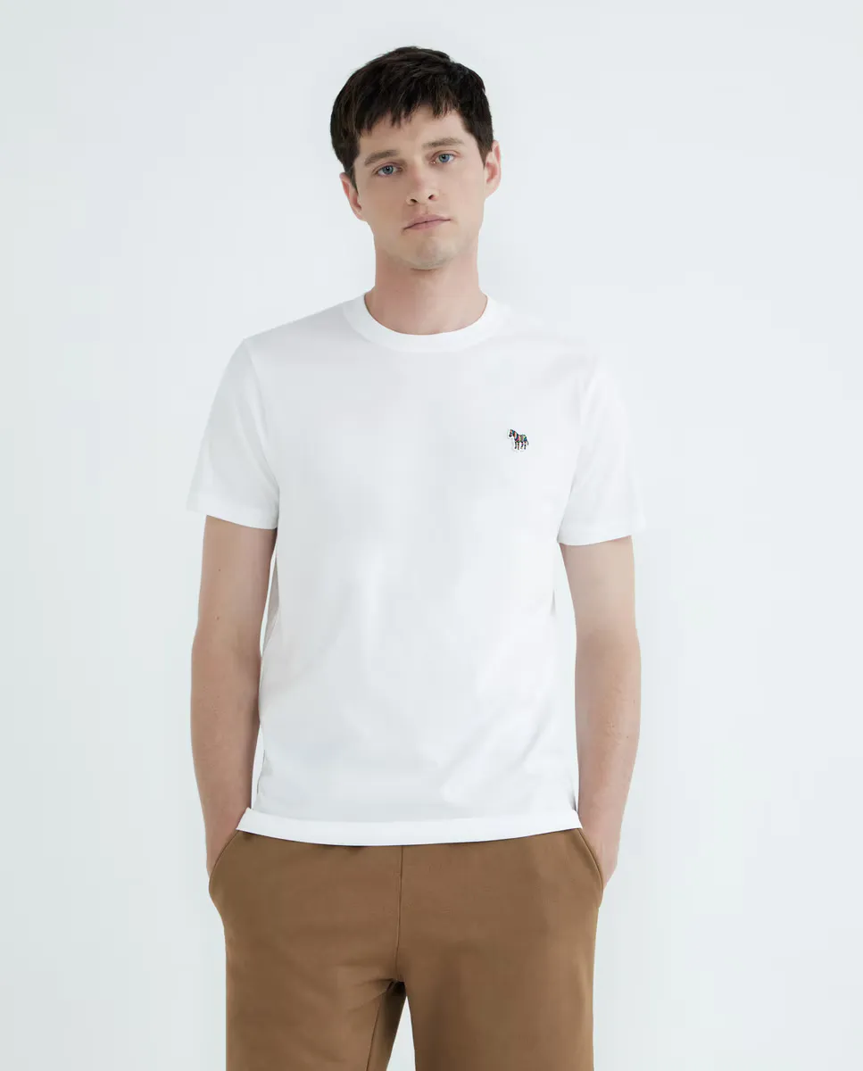 Мужская футболка с короткими рукавами и логотипом зебры Paul Smith, белый
Мужская футболка с короткими рукавами и логотипом зебры Paul Smith, белый