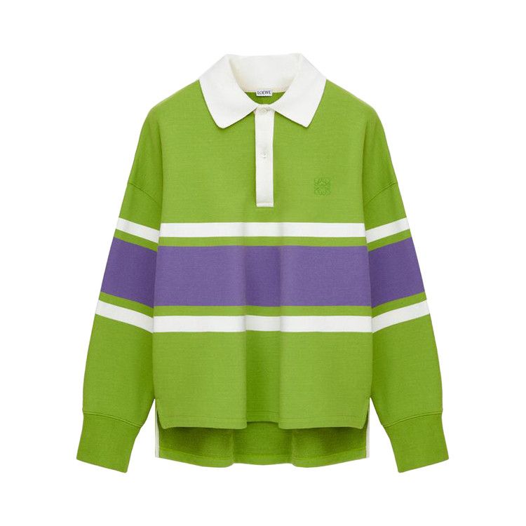 Поло Loewe Long-Sleeve Polo, Green/Purple
Поло Loewe Long-Sleeve Polo, Green/Purple