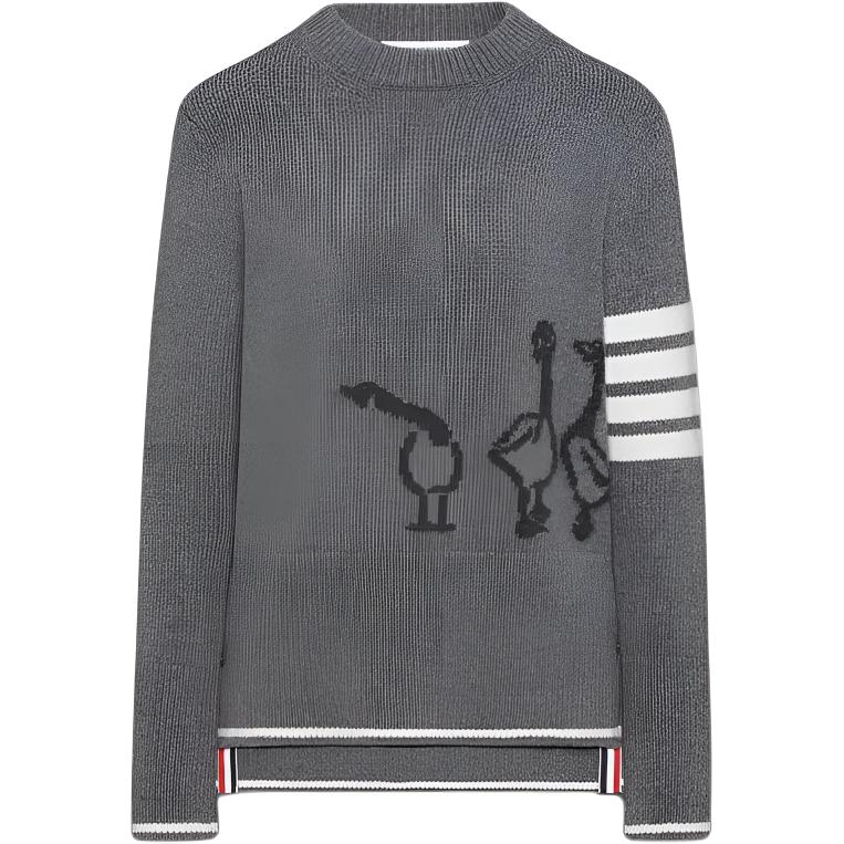 Длинный рукав свитер THOM BROWNE, серый
Длинный рукав свитер THOM BROWNE, серый