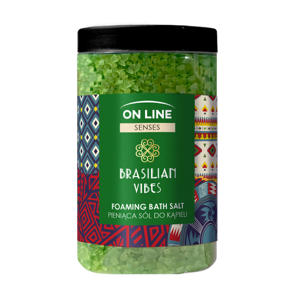 Пенящаяся соль для ванн Brasilian Vibes, 480 г On Line Senses
Пенящаяся соль для ванн Brasilian Vibes, 480 г On Line Senses