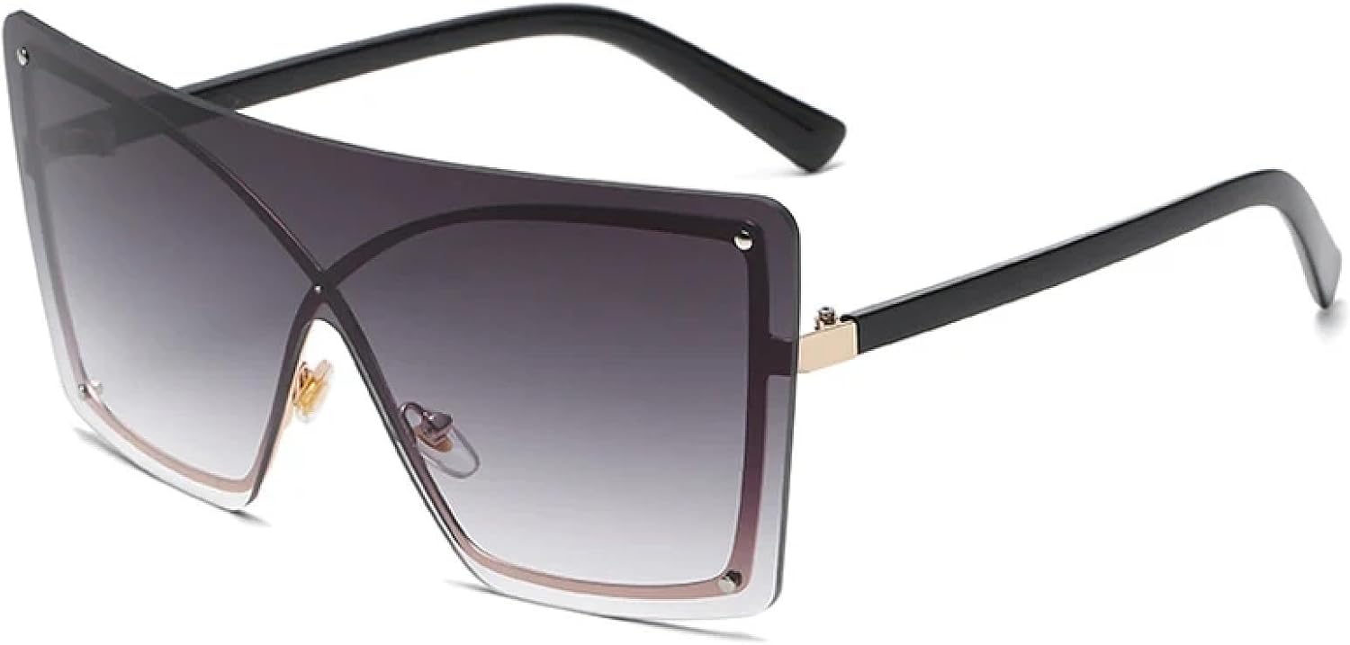 Солнцезащитные очки в стиле стимпанк, без оправы, цельные, для женщин и мужчин, модные, роскошные, для активного отдыха и путешествий, с защитой от УФ-излучения UV400 TKKTLLT, Black Gray
Солнцезащитные очки в стиле стимпанк, без оправы, цельные, для женщин и мужчин, модные, роскошные, для активного отдыха и путешествий, с защитой от УФ-излучения UV400 TKKTLLT, Black Gray