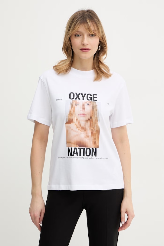 Хлопковая футболка Patrizia Pepe, белый
Хлопковая футболка Patrizia Pepe, белый