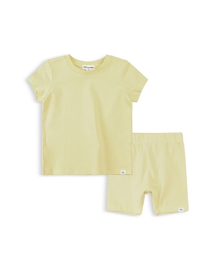 Детский комплект: футболка и шорты для девочек Miles The Label, мультиколор 
Детский комплект: футболка и шорты для девочек Miles The Label, мультиколор