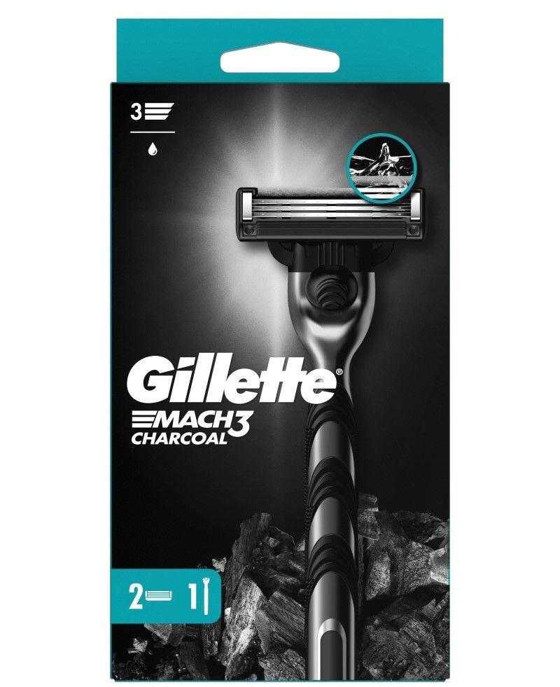 Бритва для мужчин Gillette Mach3 Charcoal, 1 шт
Бритва для мужчин Gillette Mach3 Charcoal, 1 шт
